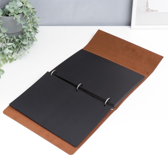 Фотоальбом 20 листов Фотоальбом 20 листов "Морское путешествие" кожзам (на кольцах) 27,5х19,5 см