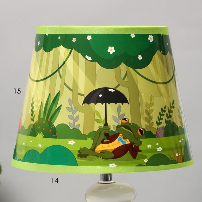 Настольная лампа "Лягушонок" Е14 15Вт зеленый 20х20х30 см RISALUX