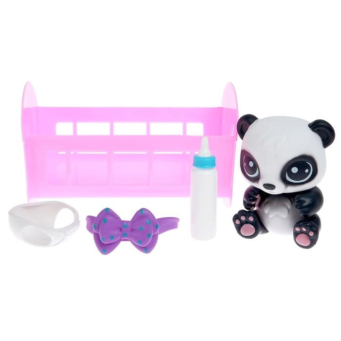 Игрушка-сюрприз «Плюш сплюш» в кроватке с аксессуаром, zoo-МИКС Игрушка-сюрприз «Плюш сплюш» в кроватке с аксессуаром, zoo-МИКС