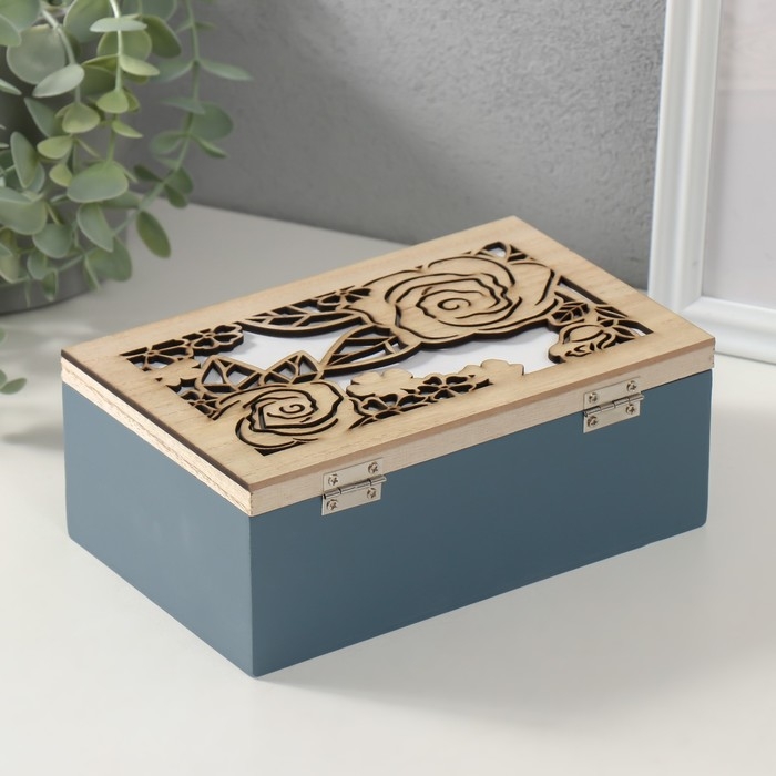 Шкатулка дерево  Шкатулка дерево "Древо жизни. Розы" 19х12х7,3 см