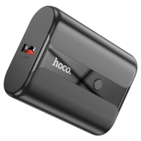 Внешний аккумулятор Hoco Q3 Pro, 10000 мАч, 1 USB, 1 Type-C, 3 А, дисплей, чёрный