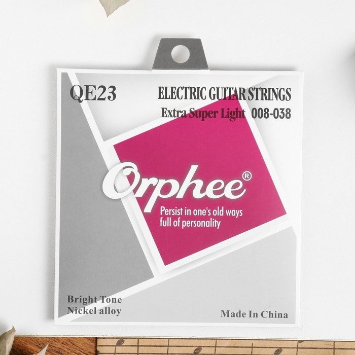 Струны для электрогитары Orphee QE23, 008-038 Струны для электрогитары Orphee QE23, 008-038