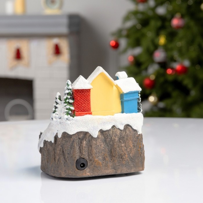 Светодиодная фигура «Поезд и снеговик» 16 × 10 × 12 см, полистоун, батарейки АААх2 (не в комплекте), USB, свечение тёплое белое Светодиодная фигура «Поезд и снеговик» 16 × 10 × 12 см, полистоун, батарейки АААх2 (не в комплекте), USB, свечение тёплое белое