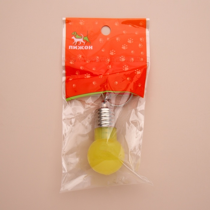 Маячок световой на ошейник для больших и средних собак, жёлтый Маячок световой на ошейник для больших и средних собак, жёлтый