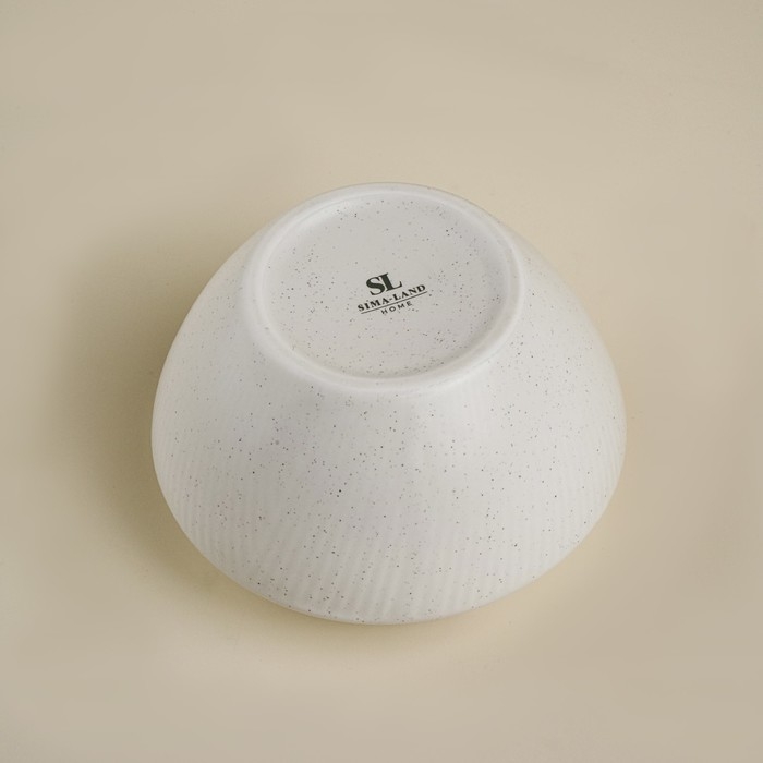 Сахарница фарфоровая SL Home «Волна в камне», 300 мл, 9,5×10,5 см, цвет белый Сахарница фарфоровая SL Home «Волна в камне», 300 мл, 9,5×10,5 см, цвет белый