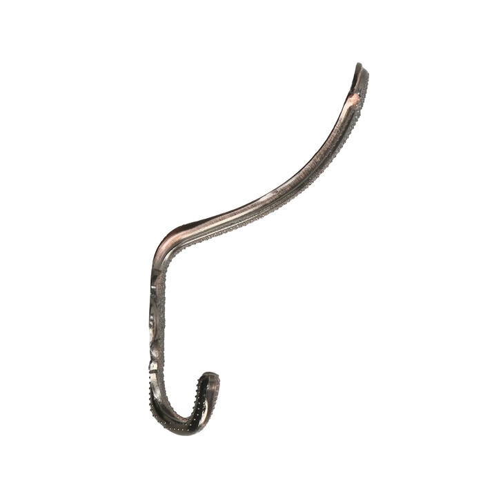 Крючок мебельный ТУНДРА TKT005, трехрожковый, медь Крючок мебельный ТУНДРА TKT005, трехрожковый, медь