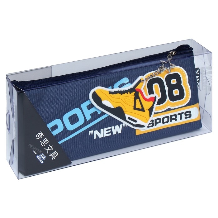 Пенал школьный на молнии Пенал школьный на молнии "Спорт", микс