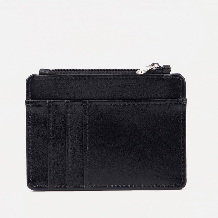 Картхолдер с отделом для монет, TEXTURA, цвет чёрный Картхолдер с отделом для монет, TEXTURA, цвет чёрный