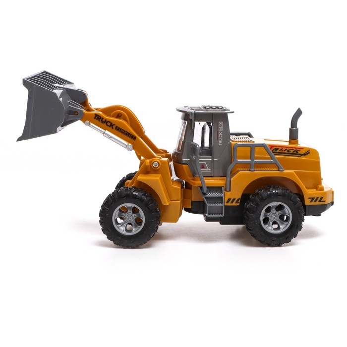 Трактор инерционный «Погрузчик», световые эффекты, подвижные детали, цвет жёлтый Трактор инерционный «Погрузчик», световые эффекты, подвижные детали, цвет жёлтый