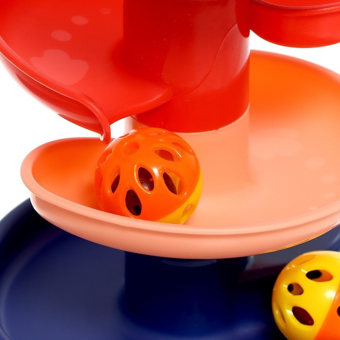 Развивающая пирамидка «Попади в корзину», 6 элементов, цвет МИКС Развивающая пирамидка «Попади в корзину», 6 элементов, цвет МИКС