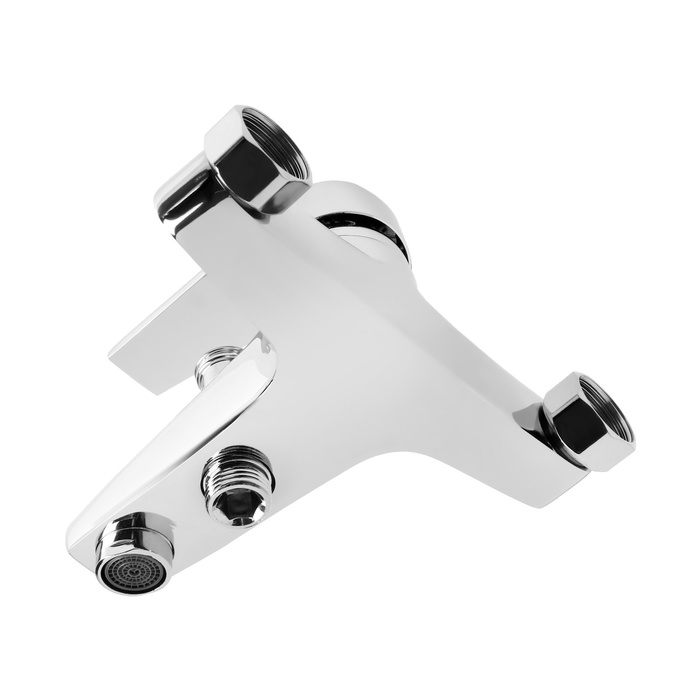 Смеситель для ванны ZEIN Z3840, однорычажный, душевой набор, лейка 5 режимов, хром Смеситель для ванны ZEIN Z3840, однорычажный, душевой набор, лейка 5 режимов, хром