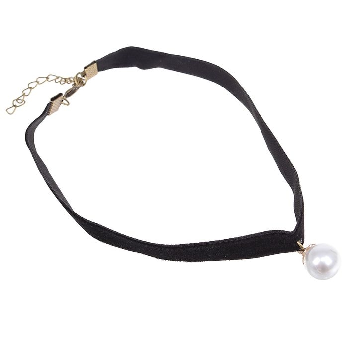 Чокер «Шарик», жемчужина, цвет чёрный, L=30 см Чокер «Шарик», жемчужина, цвет чёрный, L=30 см