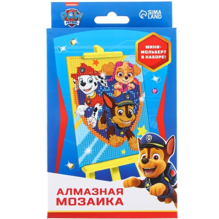 Алмазная мозаика, 16х10.5 см, Щенячий патруль