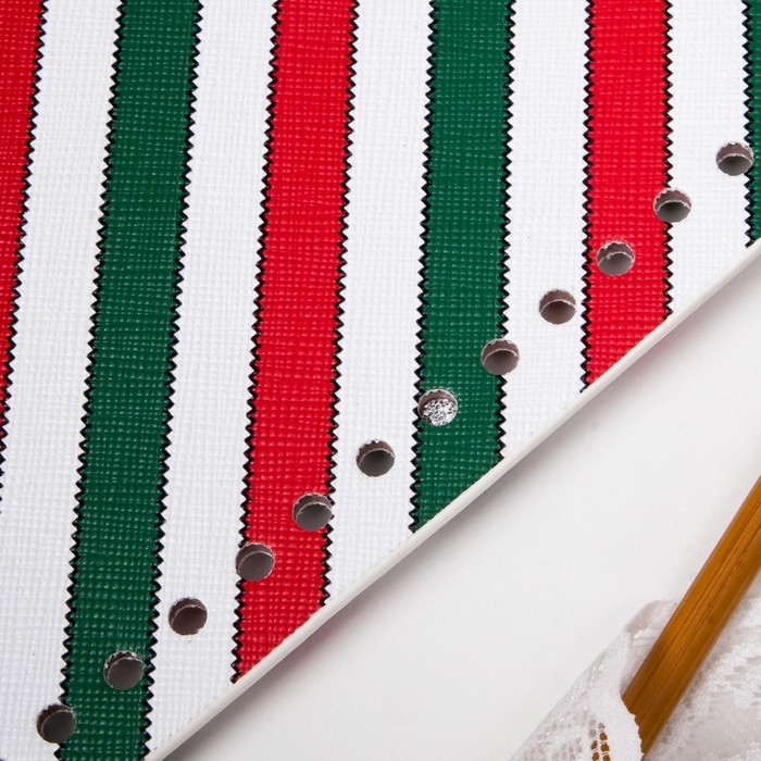 Основа для вязаных изделий кожзам Основа для вязаных изделий кожзам "Вытянутая с рисунком" МИКС 12х25 см