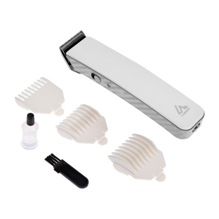 Машинка для стрижки Luazon LTRI-21, 3 Вт, 3/6/9 мм, LED-индикатор, АКБ, белая Машинка для стрижки Luazon LTRI-21, 3 Вт, 3/6/9 мм, LED-индикатор, АКБ, белая