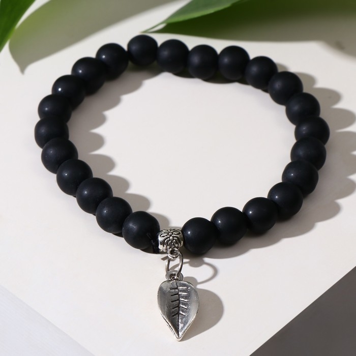 Браслет с подвеской МИКС шар №8 Браслет с подвеской МИКС шар №8 "Шунгит", 5,5см