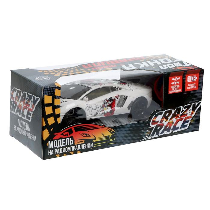 Машина радиоуправляемая «Спорткар», на батарейках, цвет белый Машина радиоуправляемая «Спорткар», на батарейках, цвет белый