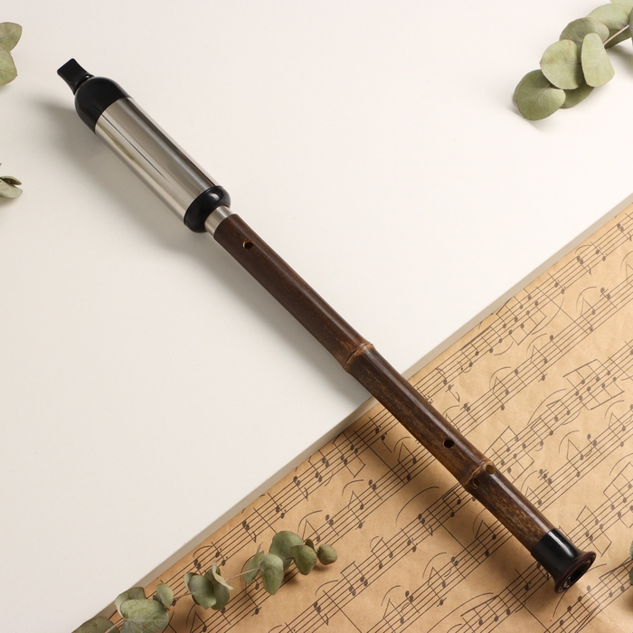 Флейта Music Life 52 см, с узорами, тональность G, бамбук, разборная Флейта Music Life 52 см, с узорами, тональность G, бамбук, разборная