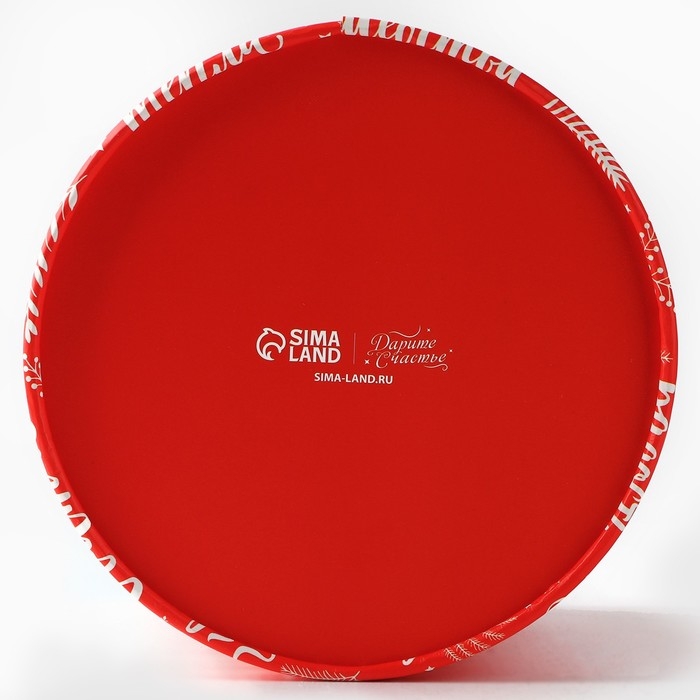 Коробка подарочная круглая «Желания», 12 х 16 см, Новый год Коробка подарочная круглая «Желания», 12 х 16 см, Новый год