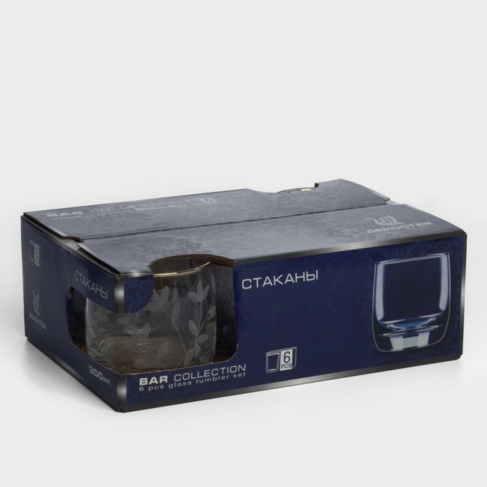 Набор стеклянных стаканов «Весна», 300 мл, 6 шт Набор стеклянных стаканов «Весна», 300 мл, 6 шт