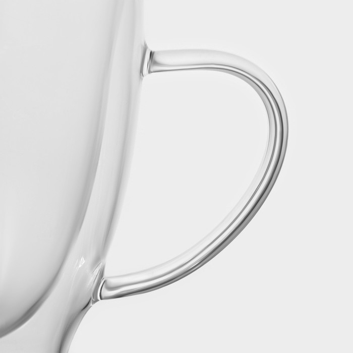 Набор стеклянных кружек с двойными стенками Magistro «Капучино», 300 мл, 12×9×11 см, 2 шт Набор стеклянных кружек с двойными стенками Magistro «Капучино», 300 мл, 12×9×11 см, 2 шт