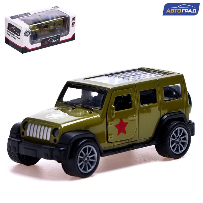 Машина металлическая «Армия», 1:48, инерция, открываются двери, цвет зелёный Машина металлическая «Армия», 1:48, инерция, открываются двери, цвет зелёный