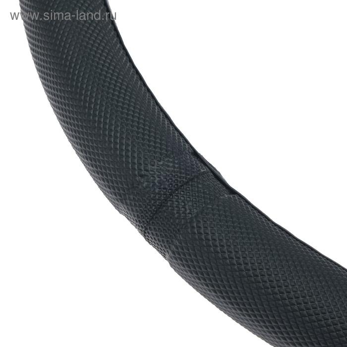 Оплетка на руль TORSO, полиуретан, размер 38 см, черный Оплетка на руль TORSO, полиуретан, размер 38 см, черный