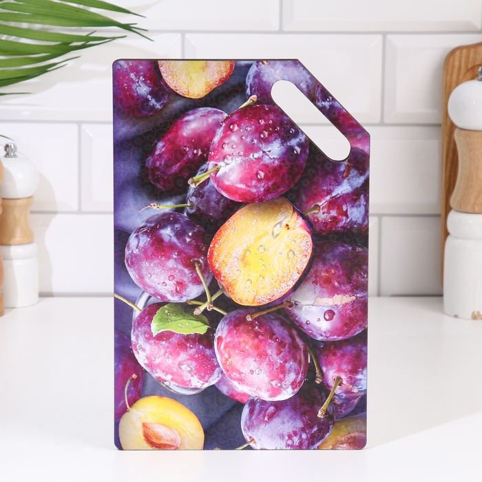Доска разделочная  Доска разделочная "Сочная слива"  27х18 см