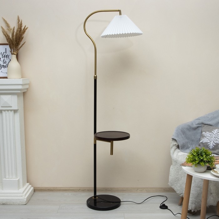 Торшер 19040/1 E27 40Вт черно-золотой 50х30х165 см