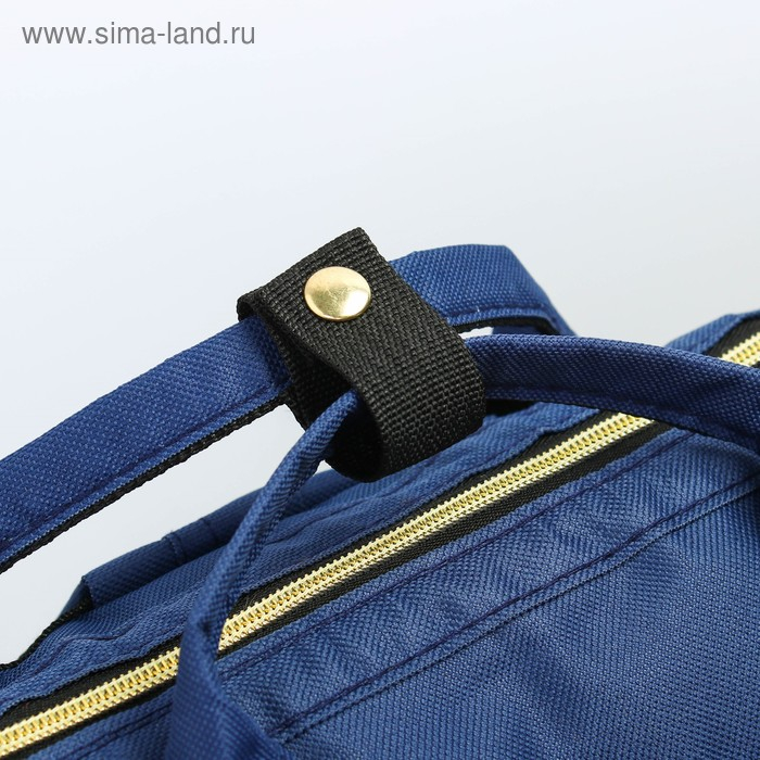 Сумка рюкзак для мамы и малыша с термокарманом, термосумка - портфель, цвет синий Сумка рюкзак для мамы и малыша с термокарманом, термосумка - портфель, цвет синий