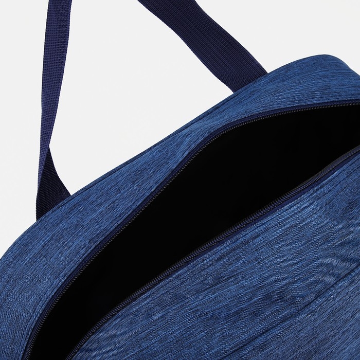 Сумка дорожная на молнии, наружный карман, длинный ремень, цвет синий Сумка дорожная на молнии, наружный карман, длинный ремень, цвет синий