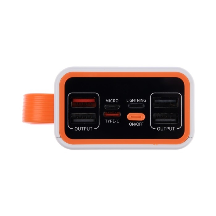 Внешний аккумулятор YM-653, 30000 мАч, 66 W, 4USB, 3Type-C, фонарь, быстрая зарядка, белый Внешний аккумулятор YM-653, 30000 мАч, 66 W, 4USB, 3Type-C, фонарь, быстрая зарядка, белый