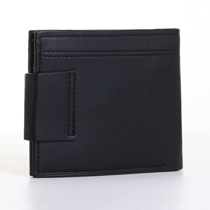 Портмоне мужское на магните, цвет чёрный Портмоне мужское на магните, цвет чёрный