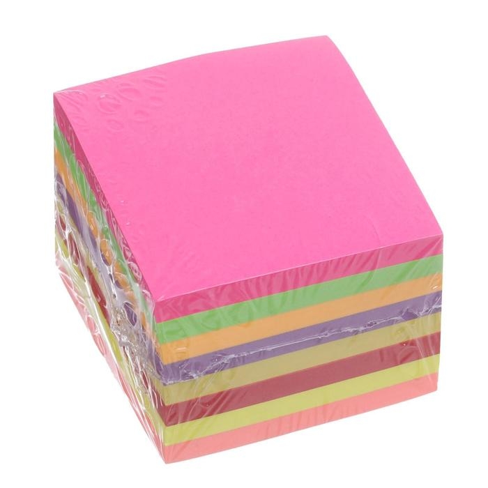 Блок с липким краем 51 мм х 51 мм, 400 листов, флуоресцентный, 8 цветов Блок с липким краем 51 мм х 51 мм, 400 листов, флуоресцентный, 8 цветов