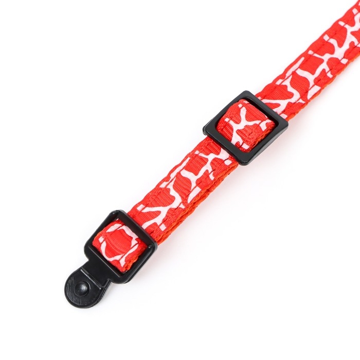 Ошейник кошачий Ошейник кошачий "Жираф", 30 х 1 см, красный