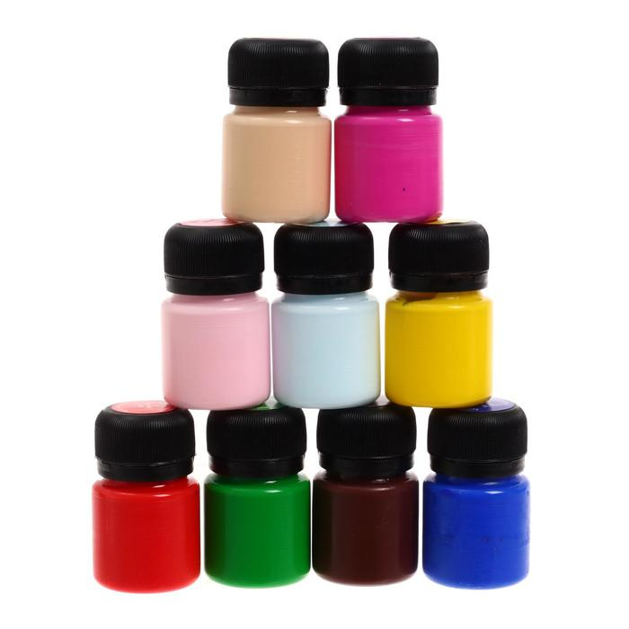 Краска акриловая, набор 9 цветов х 20 мл, Matt, ЗХК Decola Краска акриловая, набор 9 цветов х 20 мл, Matt, ЗХК Decola "Тоскана", матовая, 143411882