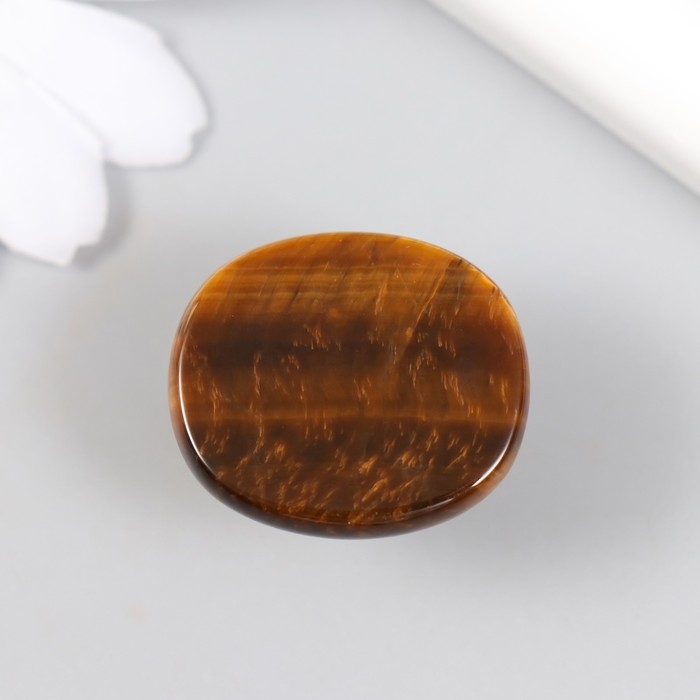 Ручка для шкатулки Ручка для шкатулки "Тигровый глаз" 2,6х1,7 см