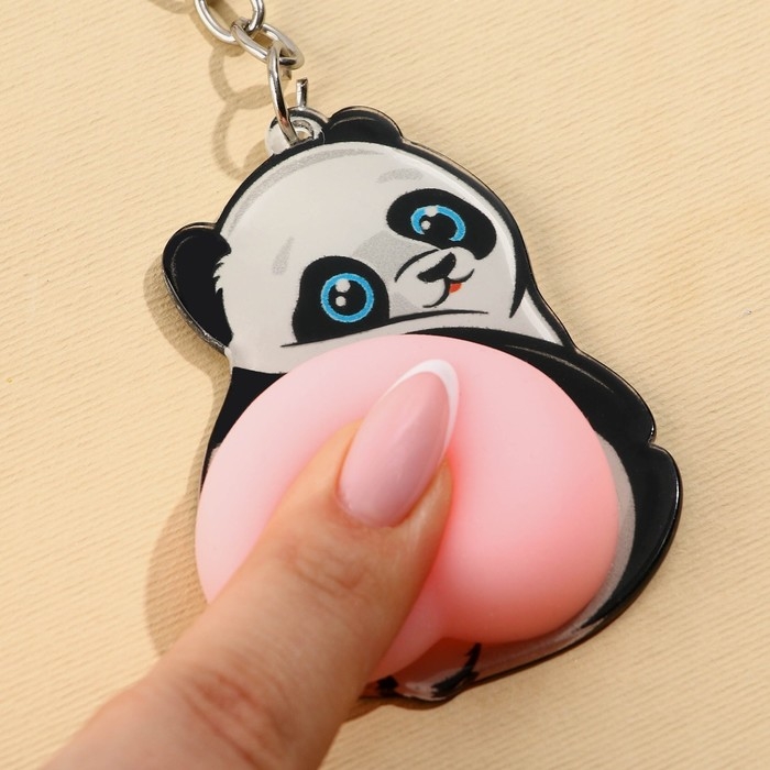 Брелок мялка для ключей «Панда» 4.6 х 7 см Брелок мялка для ключей «Панда» 4.6 х 7 см