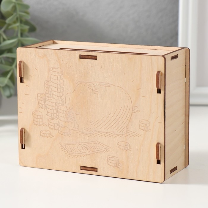 Копилка Копилка "Копилка свинка" 13х10х5 см (набор 6 деталей)