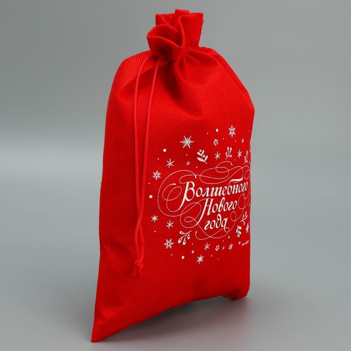 Мешок с термонаклейкой «Волшебство случается», 20 х 30 см +/- 1.5 см, Новый год Мешок с термонаклейкой «Волшебство случается», 20 х 30 см +/- 1.5 см, Новый год
