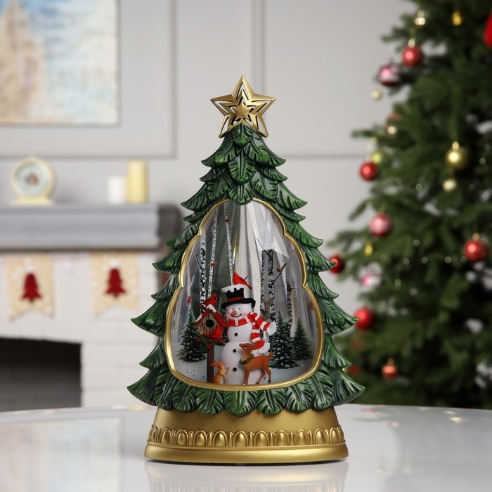 Фигура светодиодная «Новогодние мотивы», 31.2х9.5х20.2 см, музыка, батарейки ААх3 (не в комплекте), USB, свечение тёплое белое Фигура светодиодная «Новогодние мотивы», 31.2х9.5х20.2 см, музыка, батарейки ААх3 (не в комплекте), USB, свечение тёплое белое