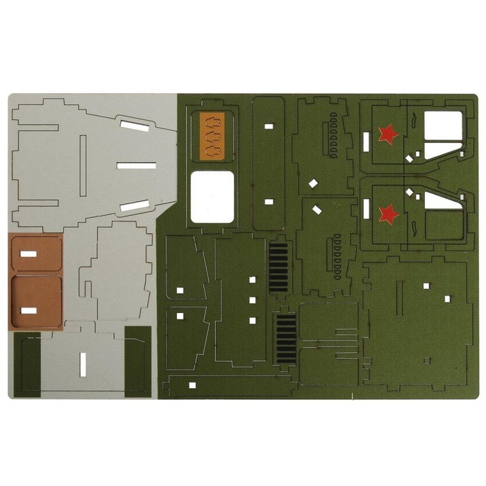 Конструктор деревянный «Урал» «Зенитная установка», 126 деталей Конструктор деревянный «Урал» «Зенитная установка», 126 деталей