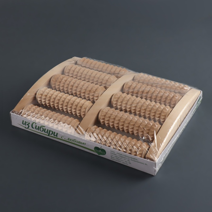 Массажёр «Счёты», 19 × 24,5 × 4 см, деревянный, 5 рядов Массажёр «Счёты», 19 × 24,5 × 4 см, деревянный, 5 рядов