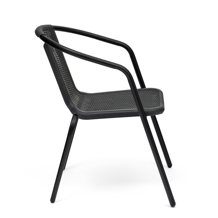 Набор садовой мебели: 2 стула 53 х 61 х 73 см, каркас 24 х 0.8 мм, до 100 кг, серый Набор садовой мебели: 2 стула 53 х 61 х 73 см, каркас 24 х 0.8 мм, до 100 кг, серый