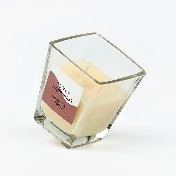 Свеча ароматическая в стекле «Happiness»: грейпфрут и мёд, 6,8 х 8 см. Свеча ароматическая в стекле «Happiness»: грейпфрут и мёд, 6,8 х 8 см.