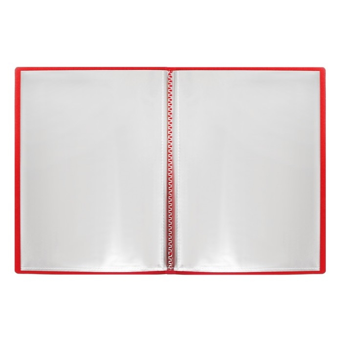 Папка с 20 вкладышами А5, 500 мкм, Calligrata, текстура Папка с 20 вкладышами А5, 500 мкм, Calligrata, текстура "песок", красная