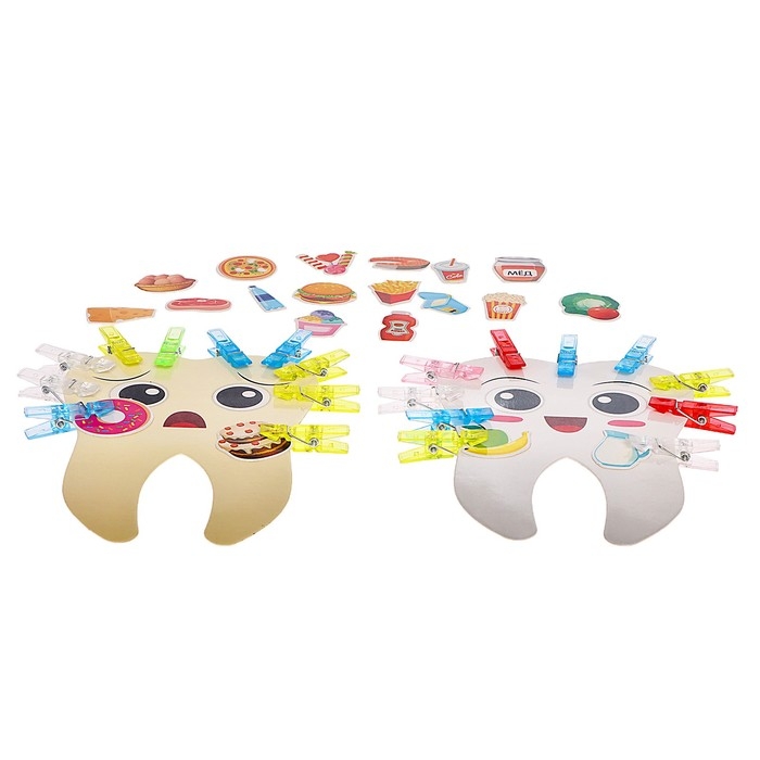 IQ-игра с прищепками «Вредное и полезное» IQ-игра с прищепками «Вредное и полезное»