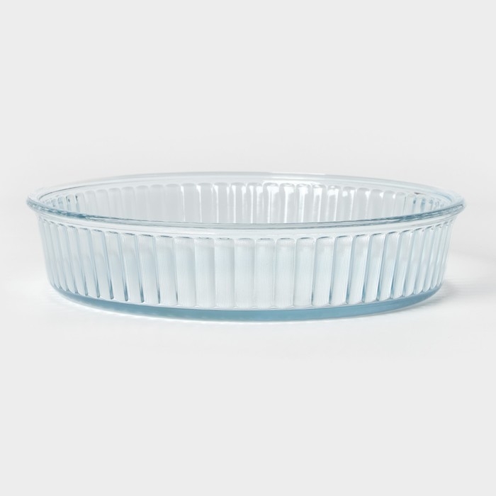 Блюдо стеклянное для запекания, d=28 см, h=6 см Блюдо стеклянное для запекания, d=28 см, h=6 см