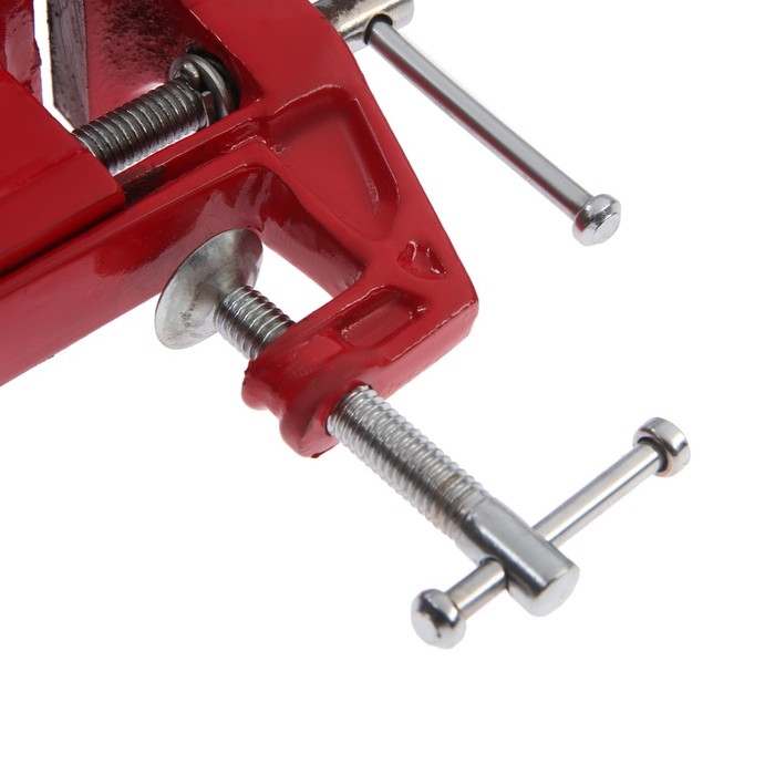 Тиски слесарные ТУНДРА, винтовой зажим, 50 мм