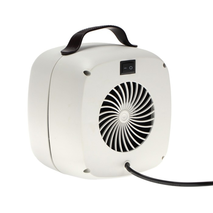 Мини тепловентилятор настольный LTO-01, 500Вт, 4м2, от сети, белый Мини тепловентилятор настольный LTO-01, 500Вт, 4м2, от сети, белый